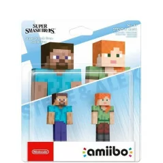 Steve e Alex Minecraft Super Smash Bros Collection Amiibo|34,99 €
