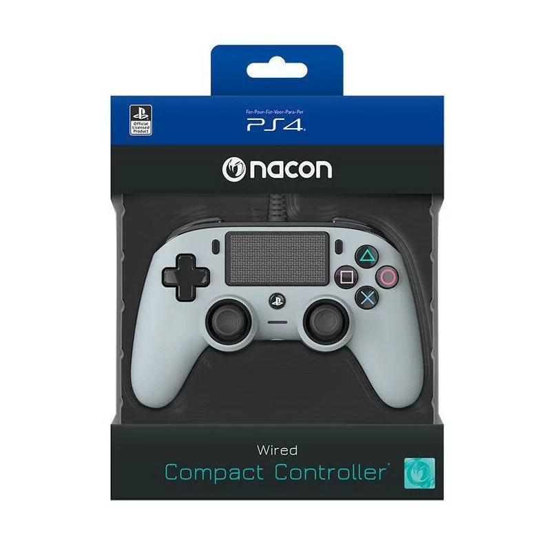 Controller Nacon Grigio con Cavo USB PS4 PC