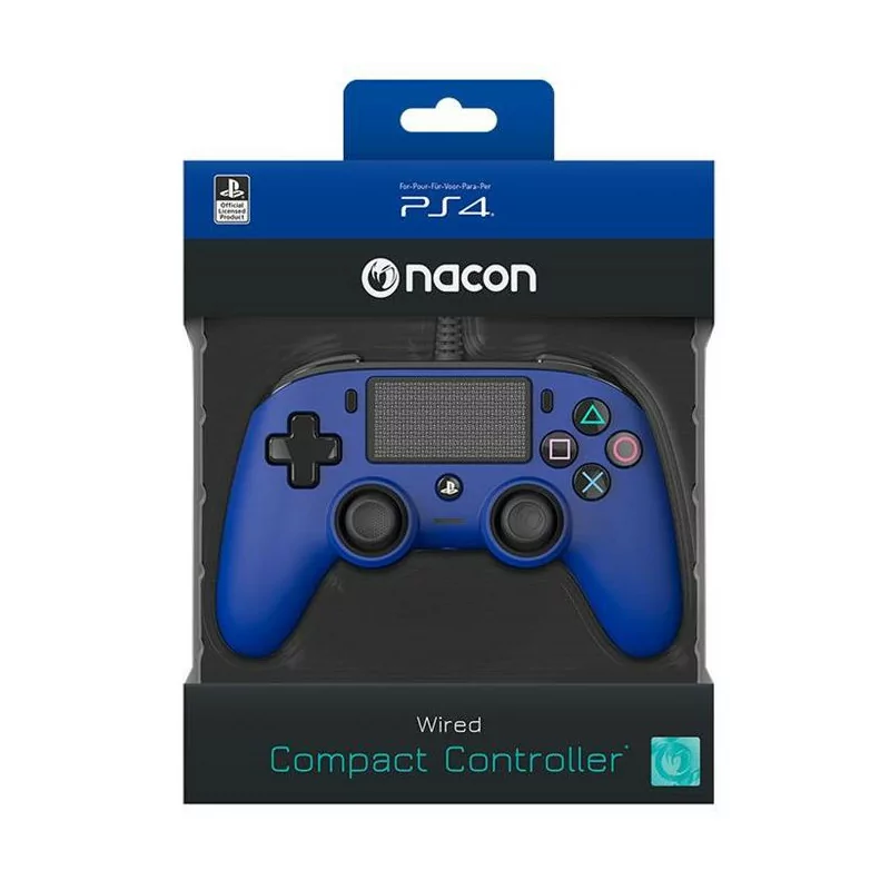 Controller Nacon Blu con Cavo USB PS4 PC
