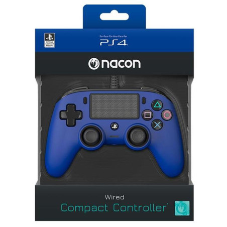 Controller Nacon Blu con Cavo USB PS4 PC