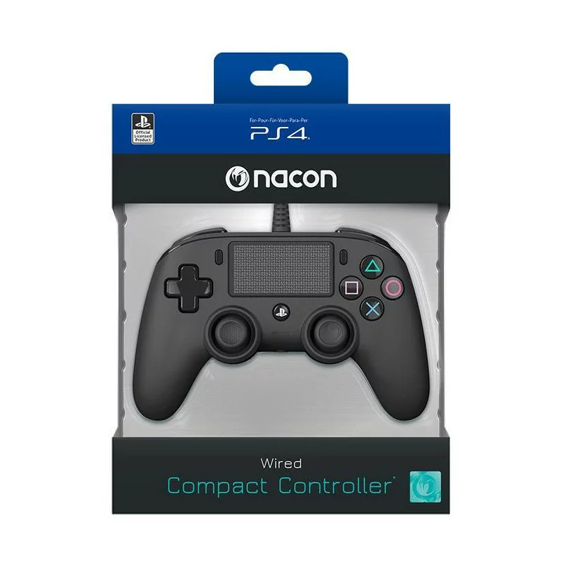 Controller Nacon Nero con Cavo USB PS4 PC