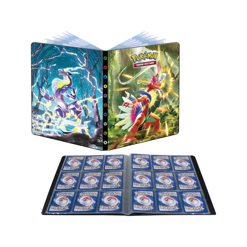 Pokemon Ultra Pro Album 9 Tasche Scarlatto e Violetto