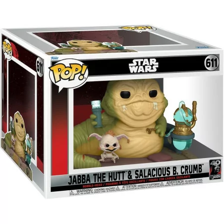 Funko Pop Jabba the Hutt e Salacious B Crumb Star Wars Return of the Jedi 40th Anniversary 611
