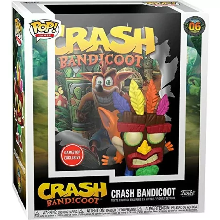 Funko Pop Crash Bandicoot con Aku Mask 06