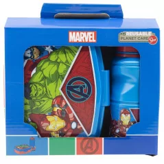 Gift Set 2 in 1 Portamerenda + Borraccia Marvel Avengers