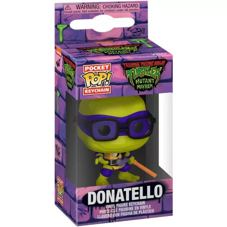 Funko Pop Pocket Keychain Donatello Turtles Mutant Mayhem