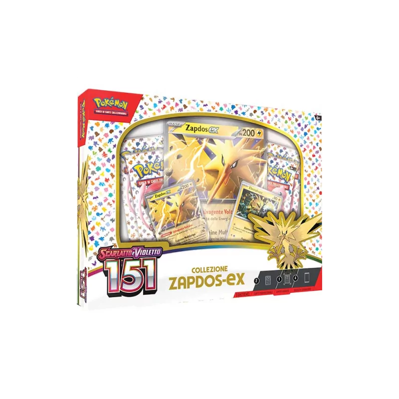 Pokemon Collezione Zapdos EX Scarlatto e Violetto 151 ITA
