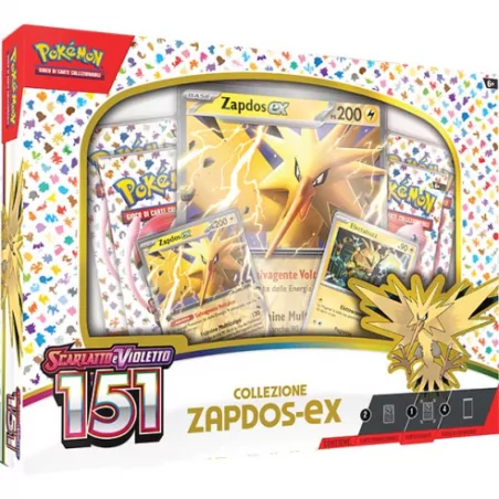 Pokemon Collezione Zapdos EX Scarlatto e Violetto 151 ITA