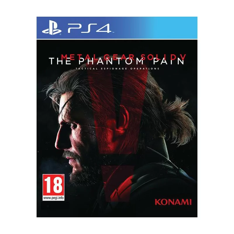 Metal Gear Solid The Phantom Pain Day One Edition Retro Copertina ENG PS4 USATO