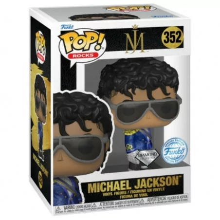 Funko Pop Rocks Michael Jackson MJ Special Edition Diamond Collection 352