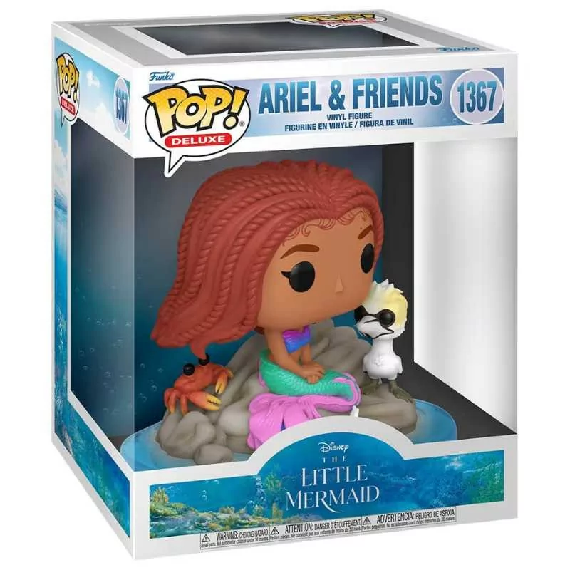 Funko Pop Deluxe Ariel and Friends The Little Mermaid La Sirenetta 1367 Big Size