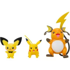 Pikachu Raichu 3PK AF Pokemon Select Evolution Pichu 7cm|32,99 €