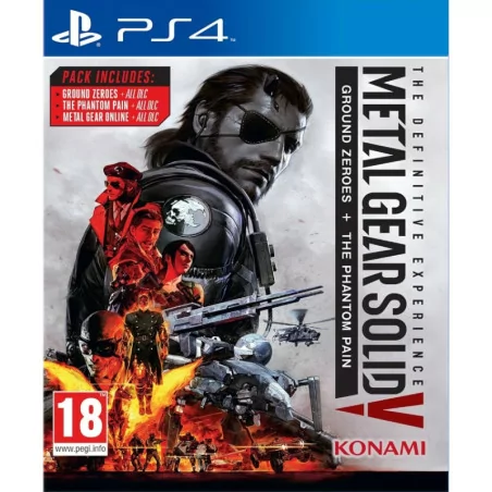 Metal Gear Solid V The Definitive Experience Ground Zeroes + The Phantom Liberty PS4 Copertina Inglese USATO