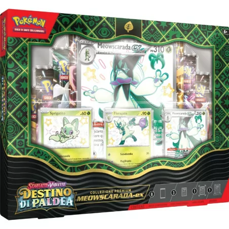 Pokemon Collezione Premium Meowscarada EX Destino di Paldea ITA